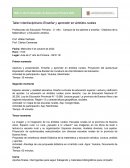 Taller Enseñar y aprender en ámbitos rurales