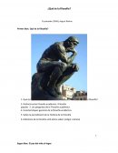 ¿Què és la filosofia? El pensador (1904), August Rodine