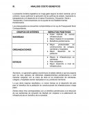 ANALISIS COSTO BENEFICIO