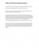 Modulo 1. Introducción a la gestión de proyectos