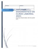 INFORME DIAGNOSTICO DE CLIMA LABORAL
