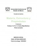 Materia, Estructura y Propiedades Problemario