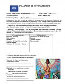 EVALUACION DE HISTORIA FEBRERO