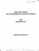 BASE PARA TANQUE DE ALMACENAMIENTO DE SULFATO FÉRRICO