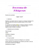 Teorema de Pitágoras “Lado 1 de 3”