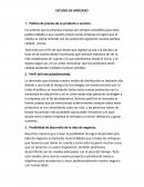 ESTUDIO DE MERCADO. Política de precios de su producto o servicio