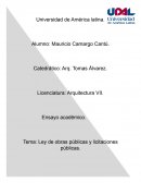 Ley de obras públicas y licitaciones públicas