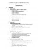 CUESTIONARIO DE DIAGNOSTICO EMPRESARIAL