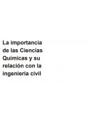 La quimica en la ingenieria civil