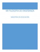 Mi filosofia de enseñanza