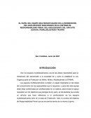 EL PAPEL DEL EQUIPO MULTIDISCIPLINARIO EN LA REINSERCIÓN DEL ADOLESCENTE SANCIONADO EN EL SISTEMA DE RESPONSABILIDAD PENAL DEL ADOLESCENTE DEL CIRCUITO JUDICIAL PENALDELESTADO TÁCHRA