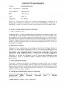 Informe Psicopedagógico