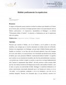 Habitar poéticamente la arquitectura