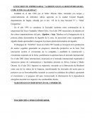 ANTECEDENTE EMPRESARIAL “ALBERTO GILES AGROEXPORTADORA COM. E IND. SA (ALGISA)”
