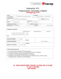 PROGRAMACION EN PYTHON. Página 1