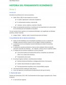 HISTORIA DEL PENSAMIENTO ECONÓMICO