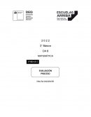 Pauta docente: Evaluación OA 8 - Matemáticas 3° básico