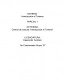 Control de Lectura “Introducción al Turismo”