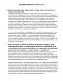 LECTURA SOBERANÍA ENERGÉTICA