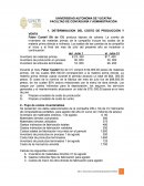 DETERMINACION DEL COSTO DE PRODUCCIÓN Y VENTA