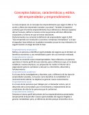 Conceptos básicos, características y estilos del emprendedor y emprendimiento