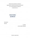 Reacciones químicas