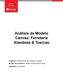 Análisis de Modelo Canvas: Ferretería Alambres & Tuercas