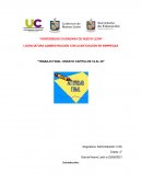 Administración “Trabajo final: ensayo capítulos 16 al 20”