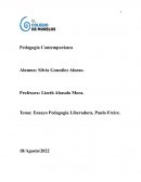 Ensayo Pedagogía Liberadora, Paulo Freire
