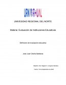 Definición de evaluación educativa