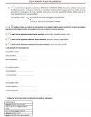 Ejercitación clases de palabras