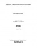 COSTOS PARA LA PRODUCCION DE EMPAQUES PLASTICOS PREPAK