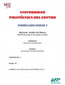 Formulario para la materia de resistencia de materiales