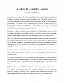El Índice de Desarrollo Humano