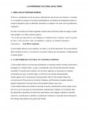 LA DIVERSIDAD CULTURAL EN EL PERÚ