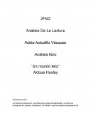 Análisis libro “Un mundo feliz”