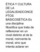 ÉTICA Y CULTURA DE LA LEGALIDAD