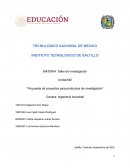 Propuesta de proyectos para protocolos de investigación