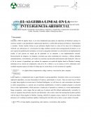 Algebra lineal en la inteligencia artificial