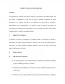 ESTRUCTURA PLAN DE NEGOCIOS