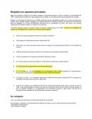 Biografía con aspectos principales