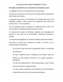 LA EDUCACIÓN COMO FENÓMENO SOCIAL