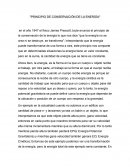 PRINCIPIO DE CONSERVACIÓN DE LA ENERGÍA