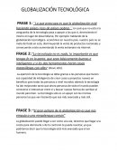 Globalizacion tecnologica