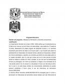 Programa educativo. Nombre del programa: Inféctate de información y transmite conocimiento
