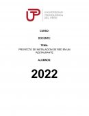 PROYECTO DE INSTALACION DE RED EN UN RESTAURANTE