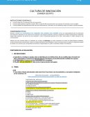 CULTURA DE INNOVACIÓN. EXAMEN ESCRITO