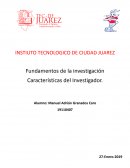 Características del Investigador