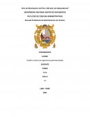 Gestión turística de organismos gubernamentales