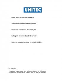ADMINISTRACION FINANCIERA INTERNACIONAL. Página 1